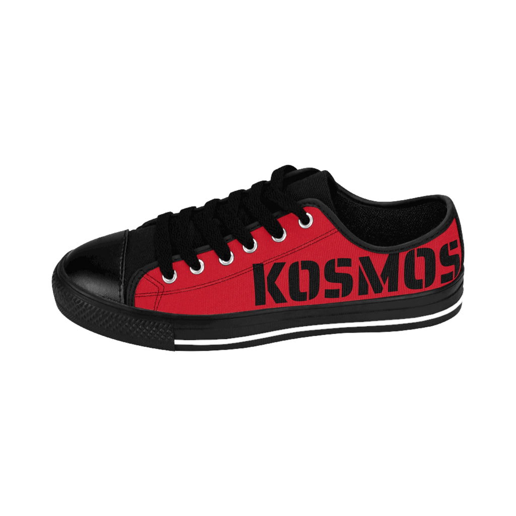 Kairos Kosmos RED Low-Top Sneakers — Bold Streetwear Canvas Shoes