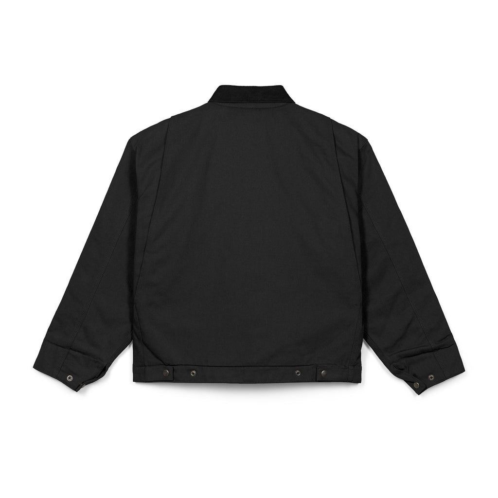 Embroidered Duck Cloth Work BLACK Jacket — Durable Brown Carpenter/Workwear Coat
