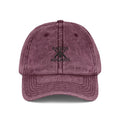 Vintage Embroidered Cap — Kairos Kosmos Logo Distressed Baseball Hat