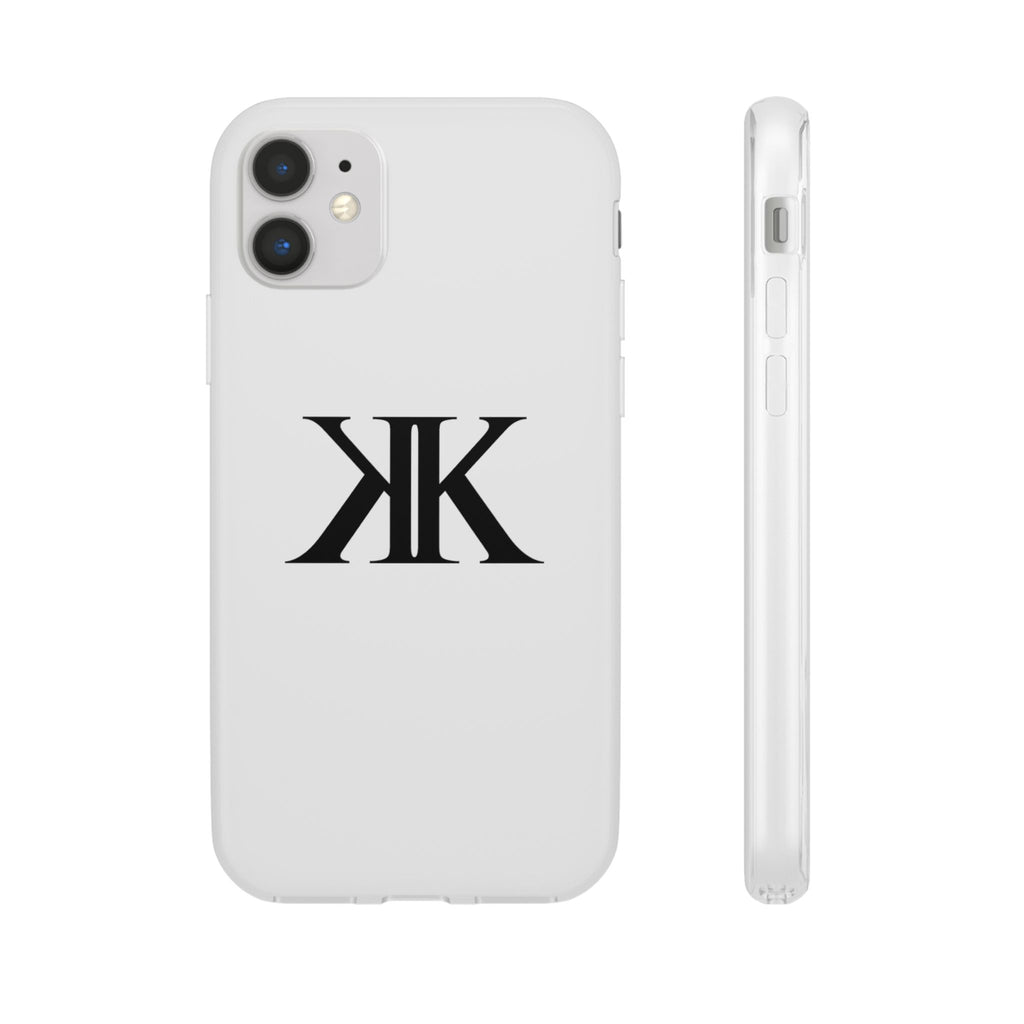 Monogram KK Phone Case — Minimalist Black Logo Flexi Case