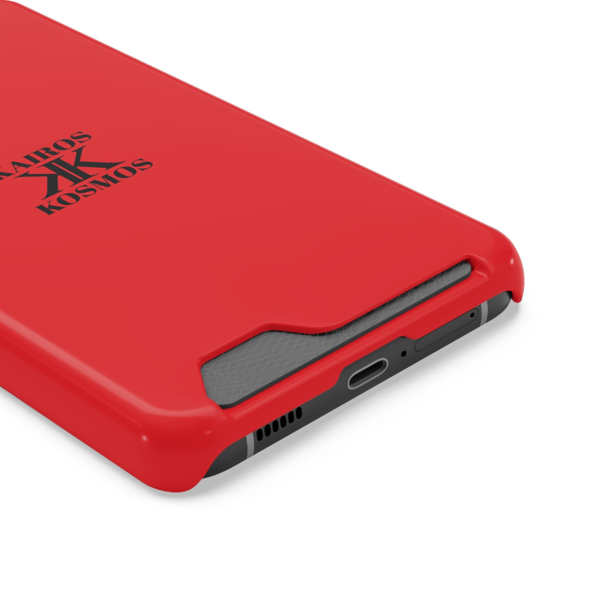 Kairos Kosmos RED Cardholder Phone Case — Slim Protective Wallet Case