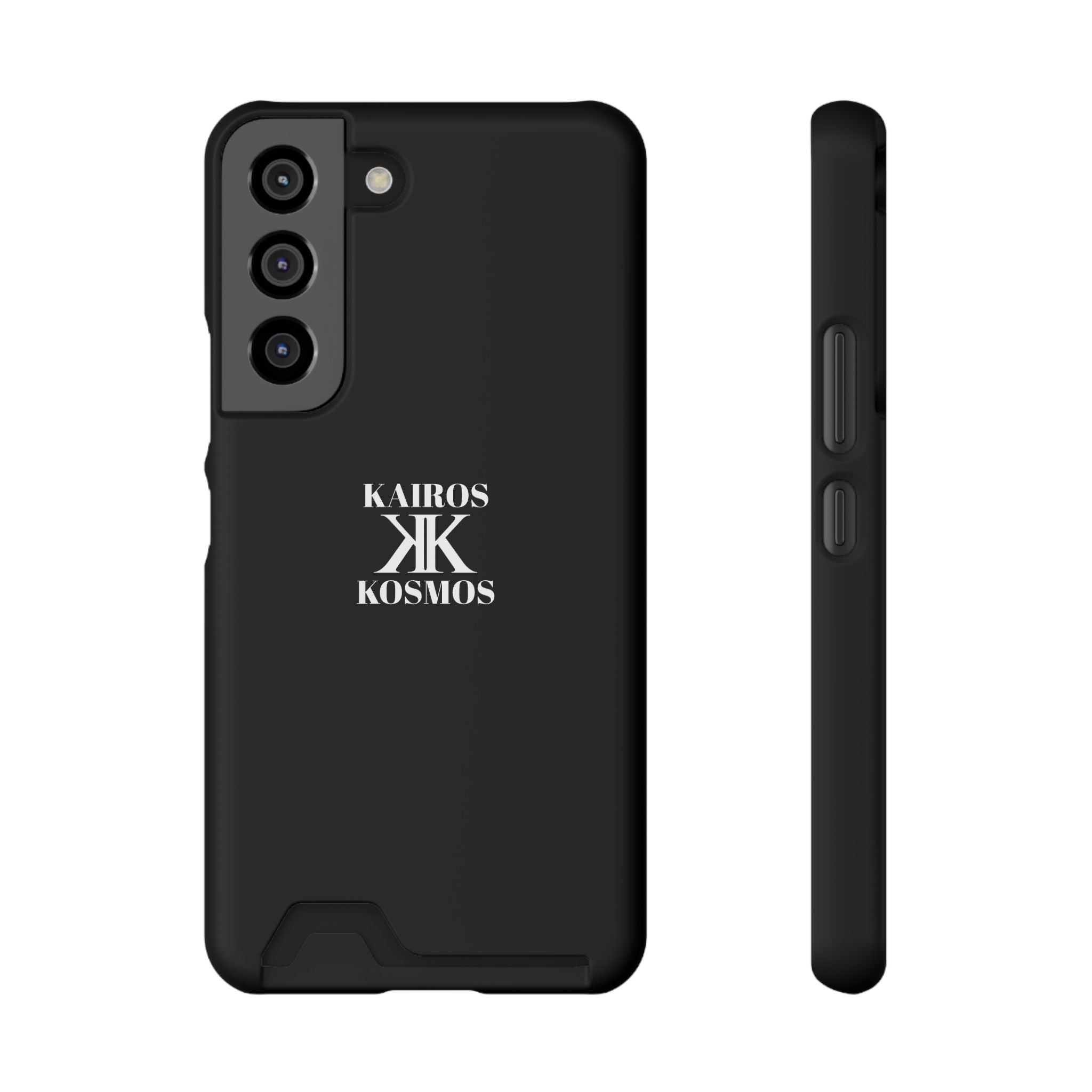 Kairos Kosmos BLACK Cardholder Phone Case — Slim Protective Wallet Case