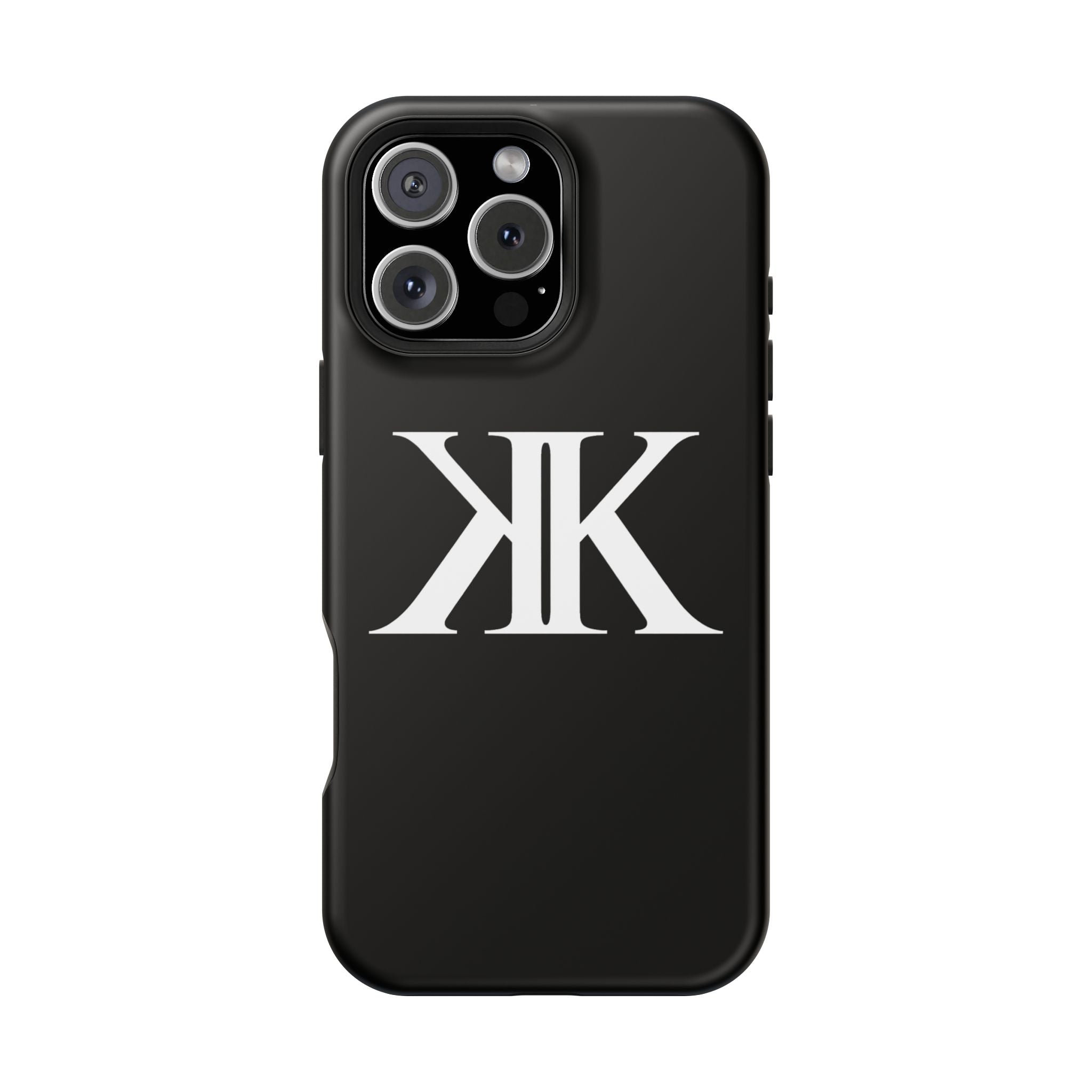 Magnetic Impact-Resistant BLACK Case with Bold KK Monogram