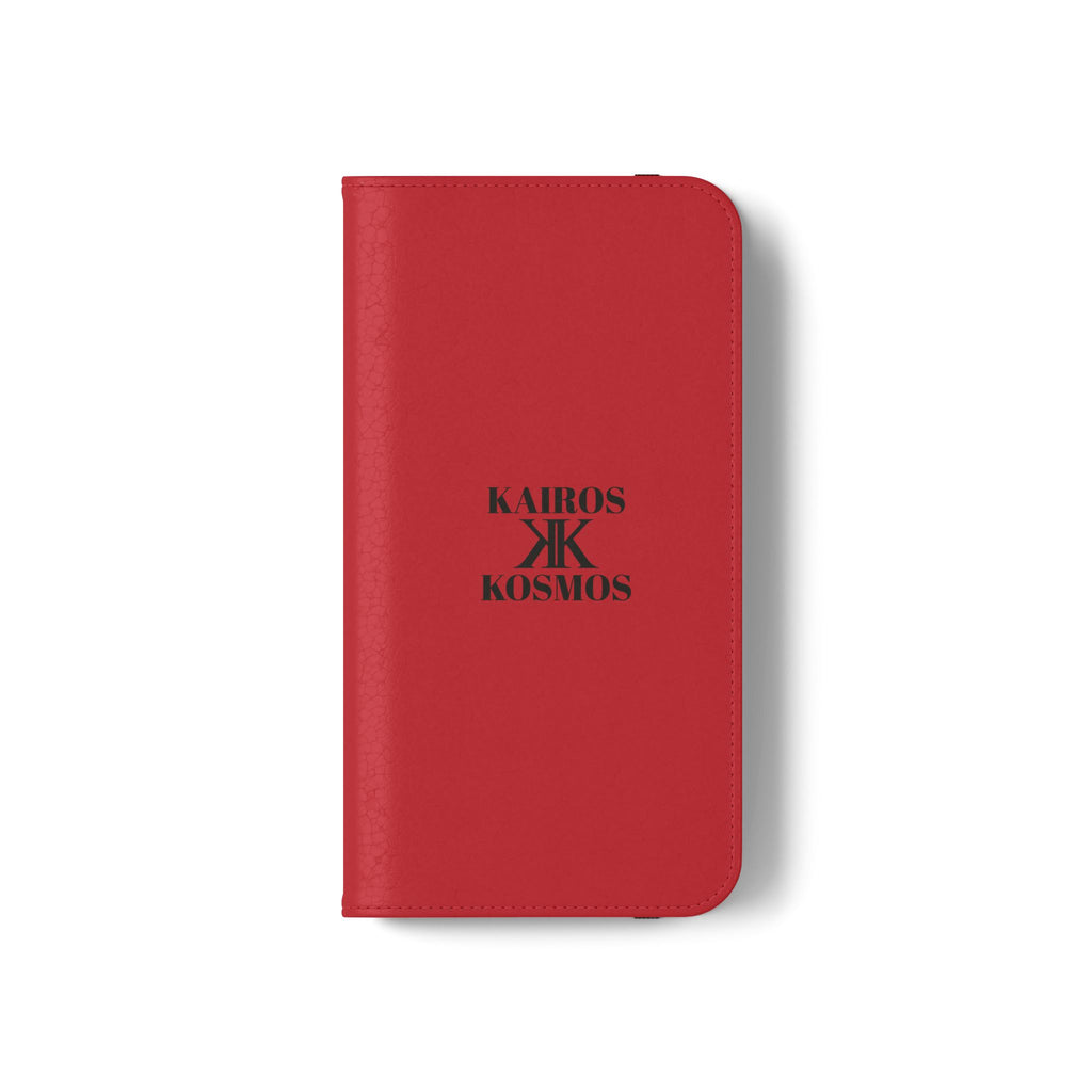 Kairos Kosmos Logo RED Flip Phone Case
