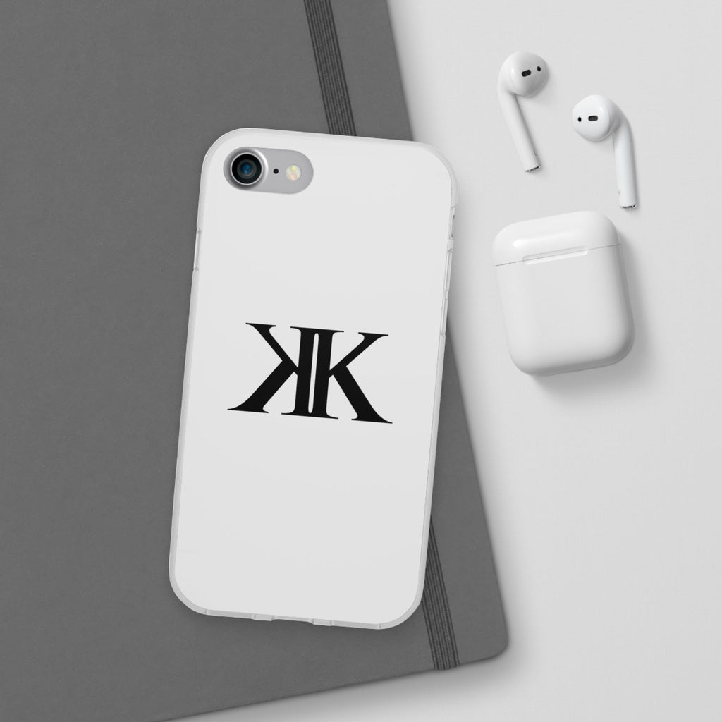 Monogram KK Phone Case — Minimalist Black Logo Flexi Case