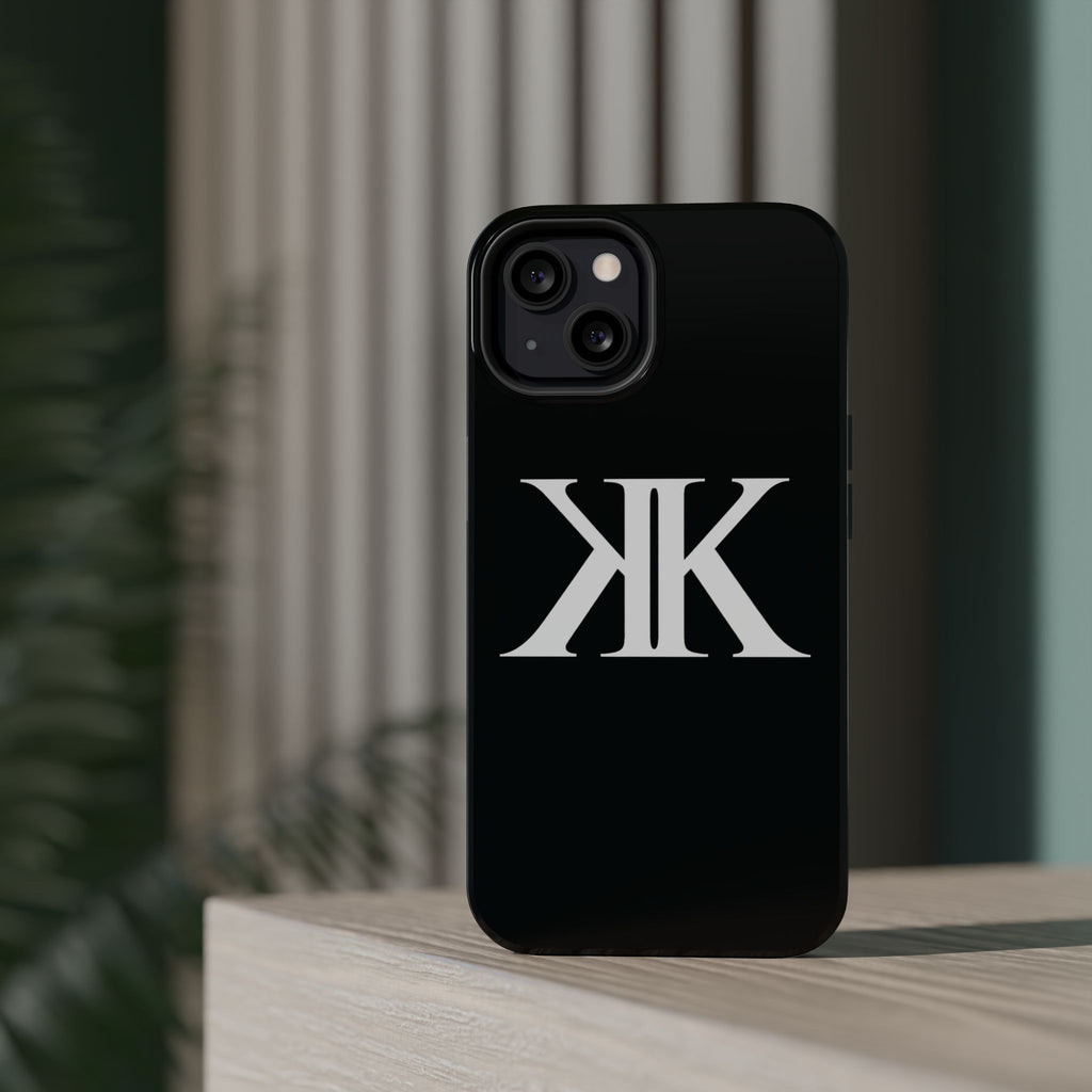 Magnetic Impact-Resistant BLACK Case with Bold KK Monogram