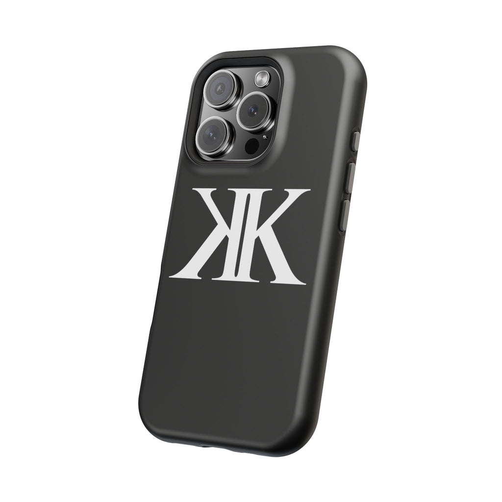 Magnetic Impact-Resistant BLACK Case with Bold KK Monogram