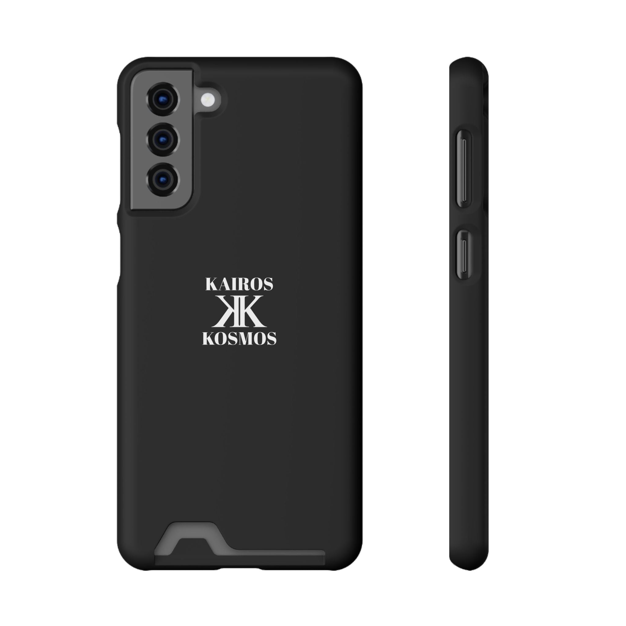 Kairos Kosmos BLACK Cardholder Phone Case — Slim Protective Wallet Case