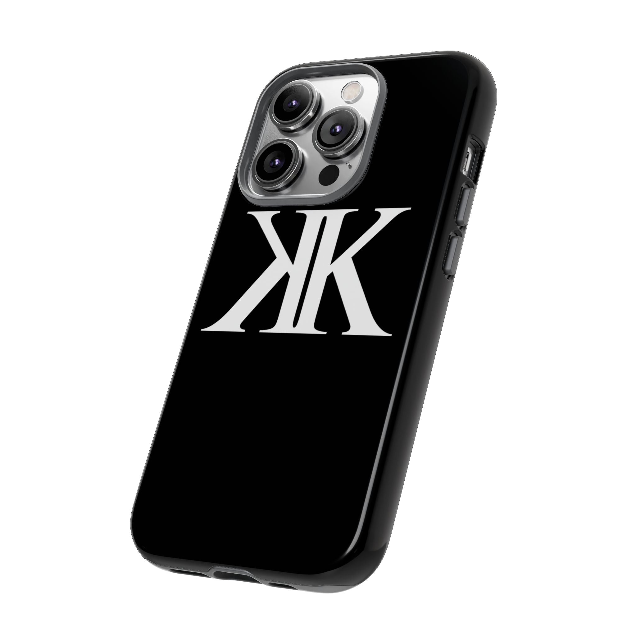 Monogram KK Phone Case BLACK — Tough Protective iPhone Cover
