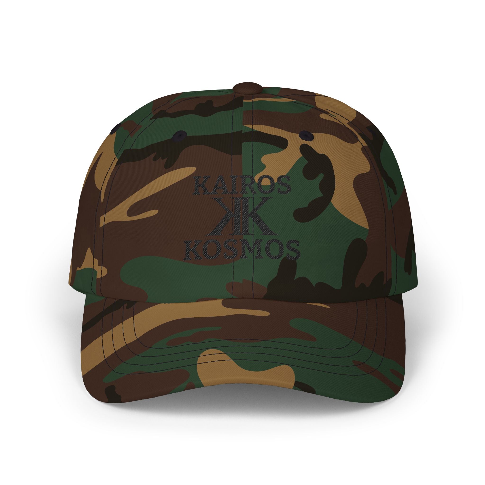 Kairos Kosmos Embroidered Cap — "Give No F**ks" Back Text