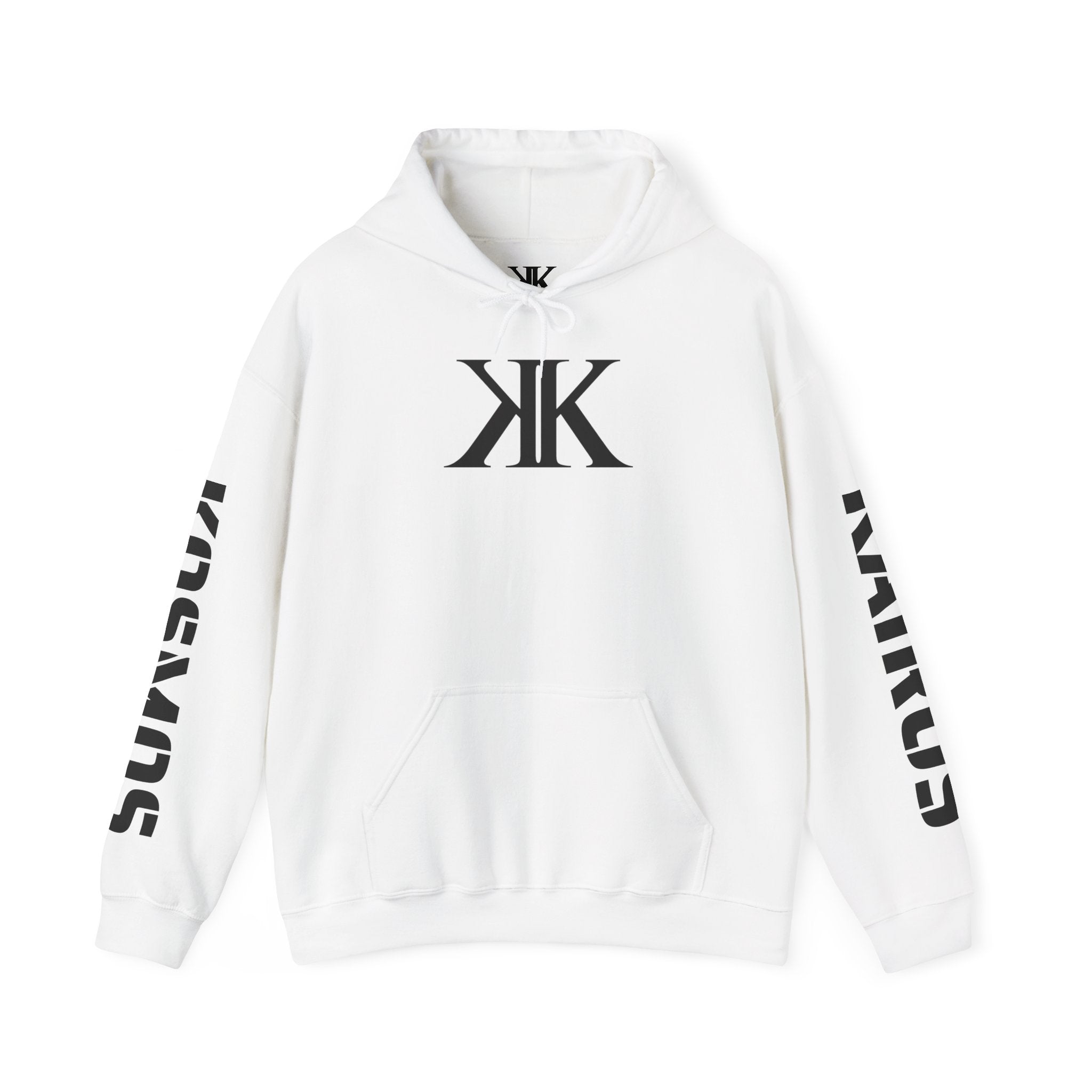 KAIROS KOSMOS Logo Hoodie — Minimalist Black Emblem Pullover