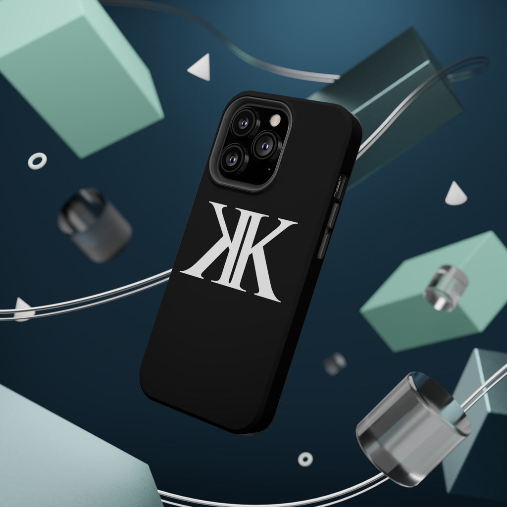Magnetic Impact-Resistant BLACK Case with Bold KK Monogram