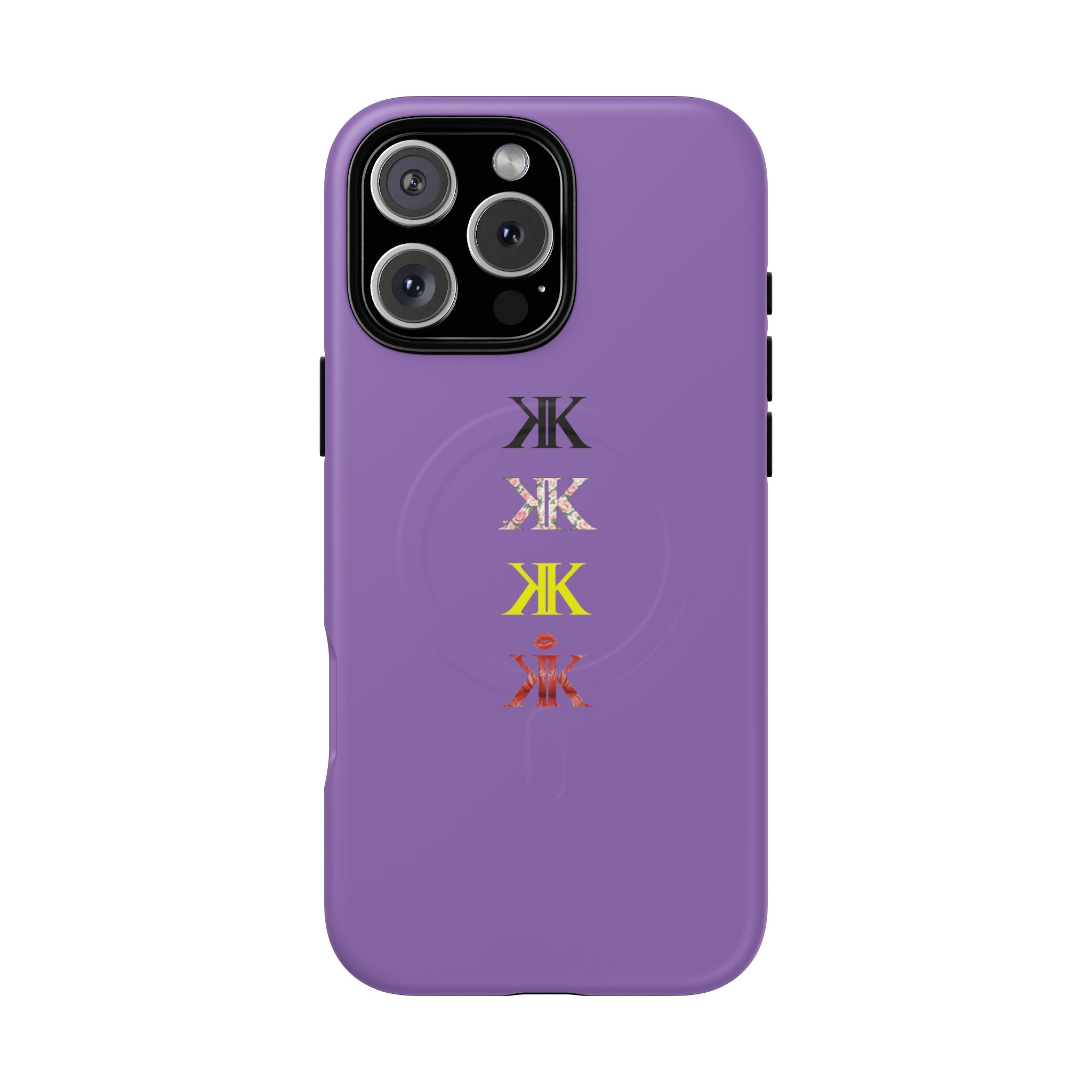 Sigil Collection Light Purple Phone Case — Minimalist Monogram Stack Tough Magnetic Case