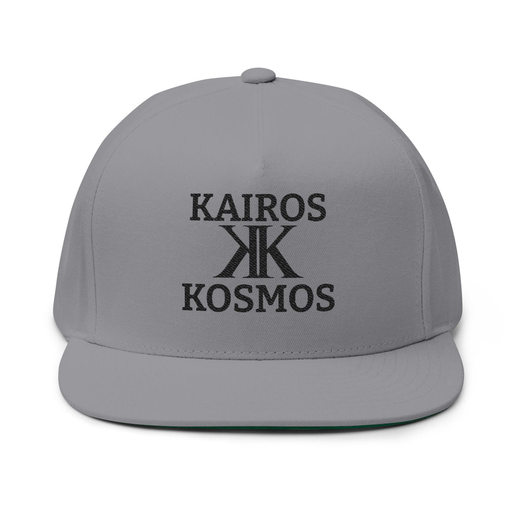 Kairos Kosmos Embroidered Flat Bill Cap — 'Give No Fu*ks' Snapback Hat