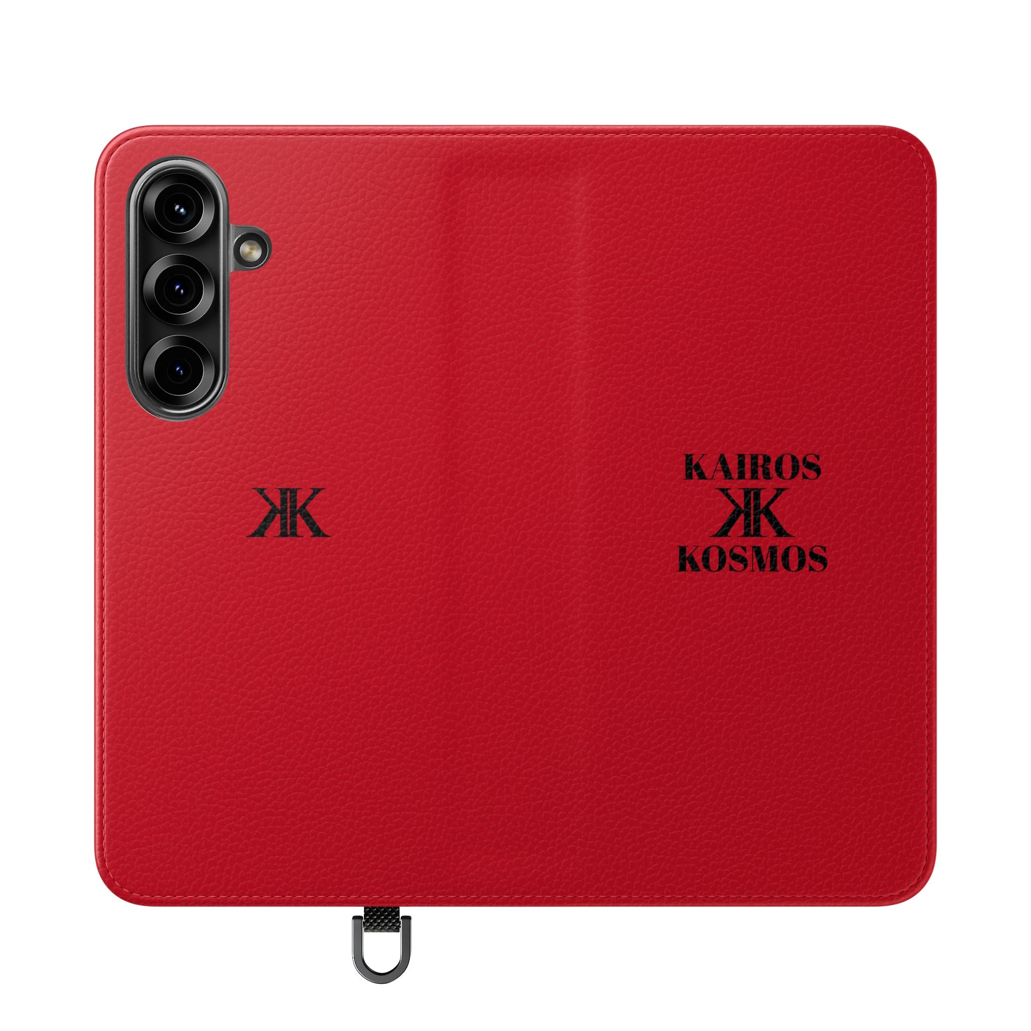 Kairos Kosmos Logo RED Flip Phone Case