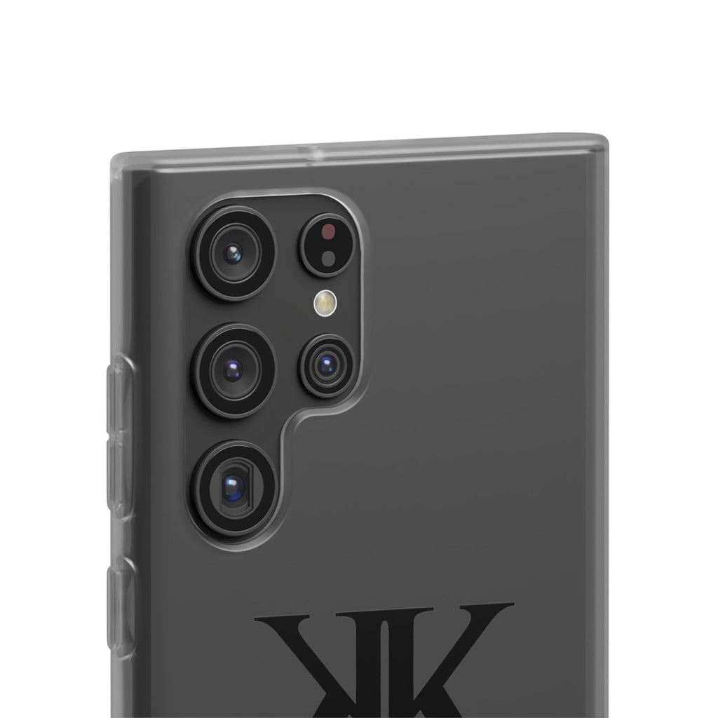 Monogram KK Phone Case — Minimalist Black Logo Flexi Case
