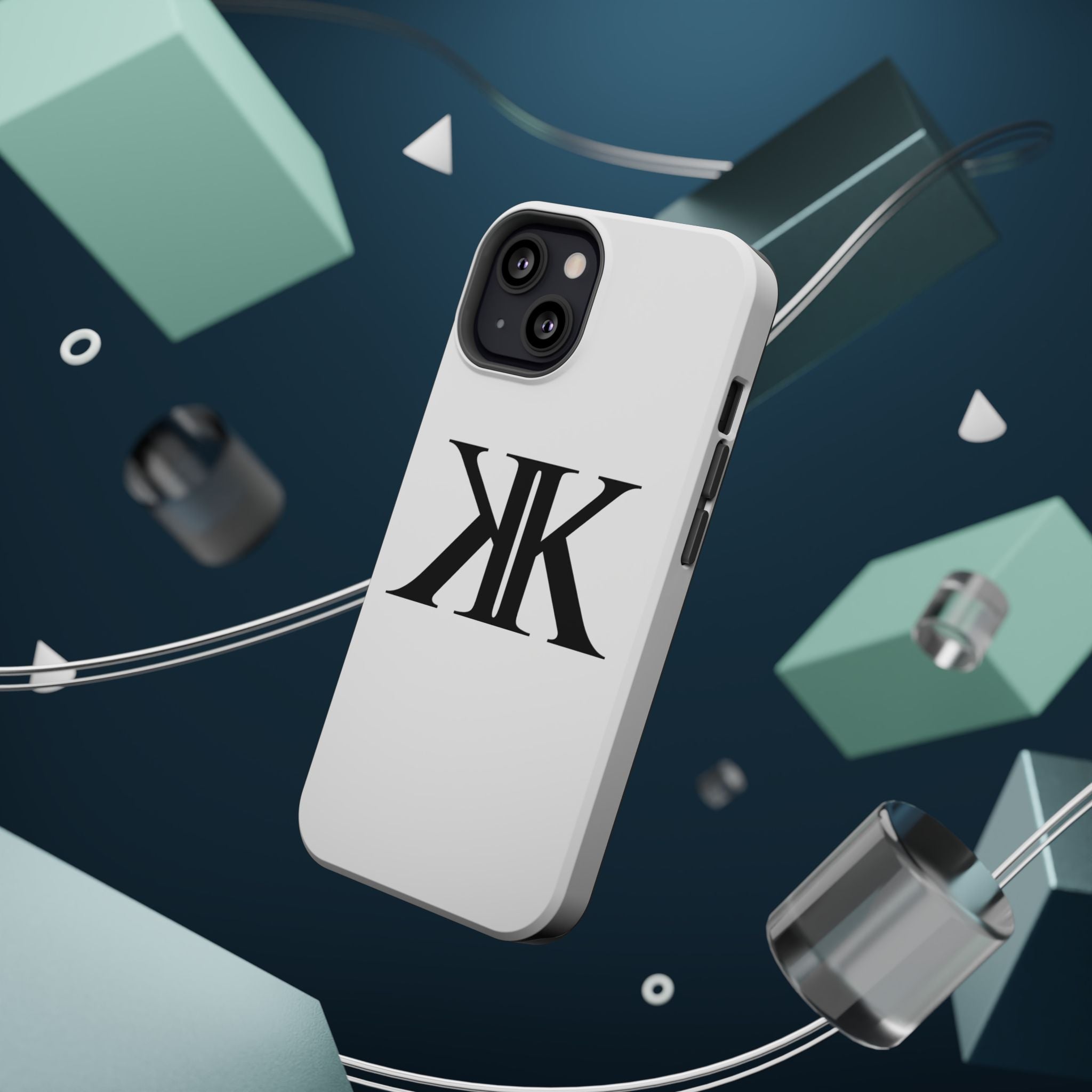 Magnetic Impact-Resistant Case with Bold KK Monogram