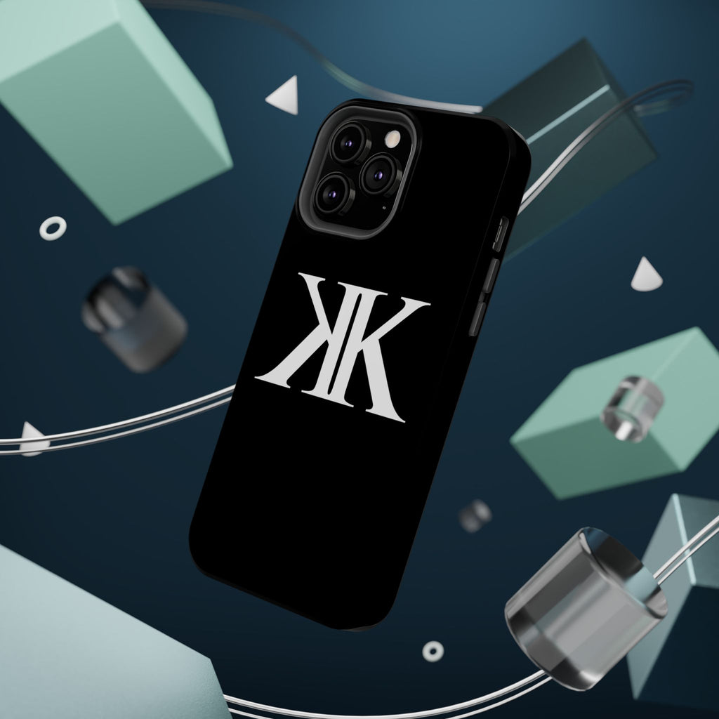 Magnetic Impact-Resistant BLACK Case with Bold KK Monogram