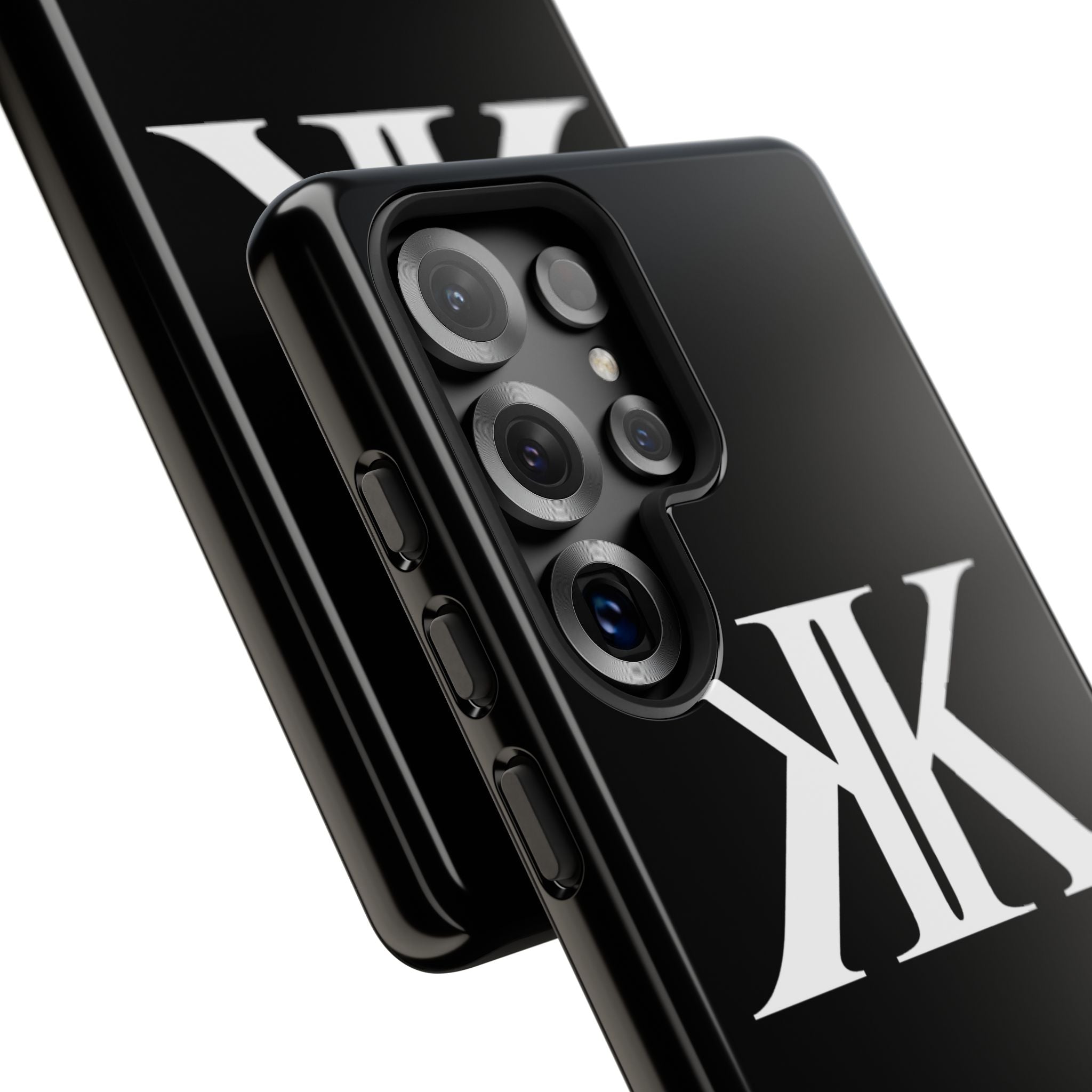 Monogram KK Phone Case BLACK — Tough Protective iPhone Cover