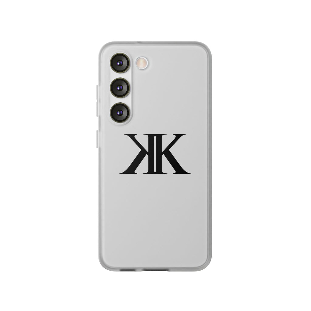 Monogram KK Phone Case — Minimalist Black Logo Flexi Case
