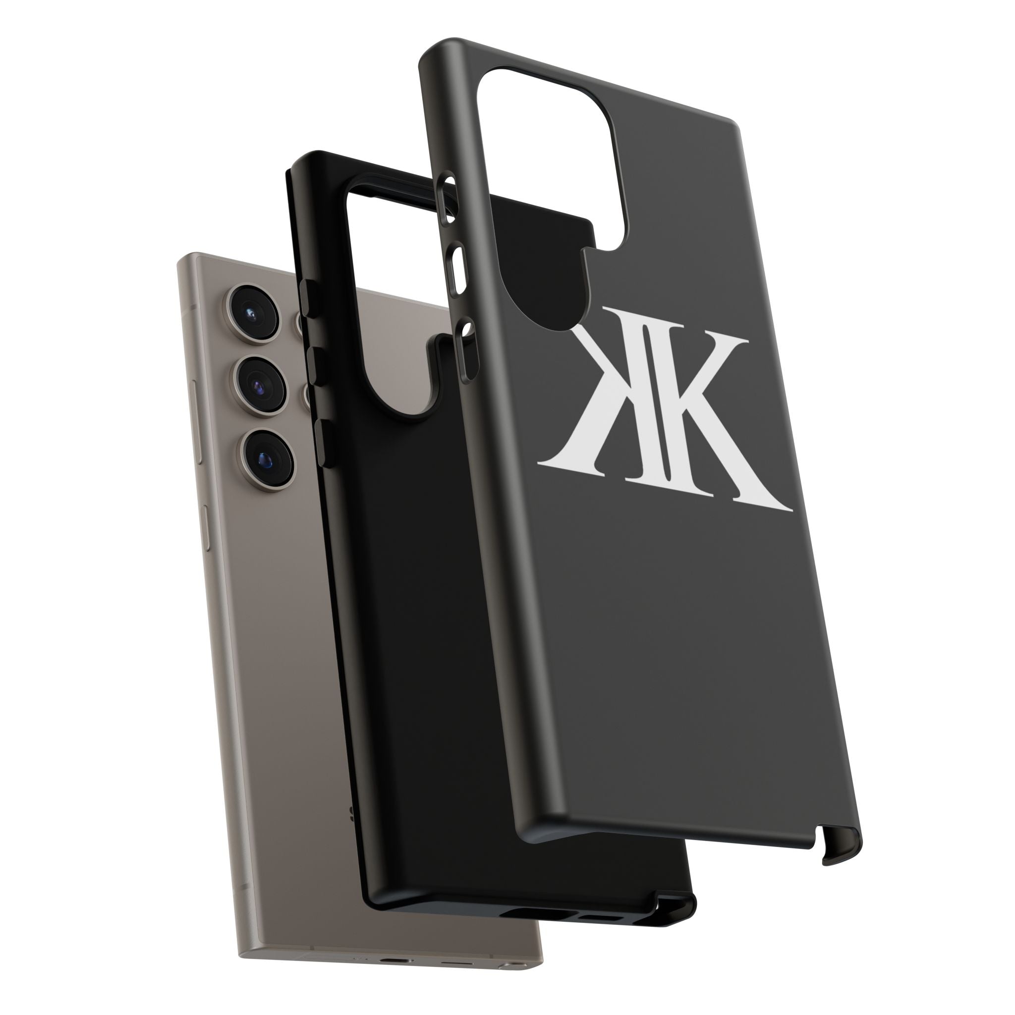 Monogram KK Phone Case BLACK — Tough Protective iPhone Cover