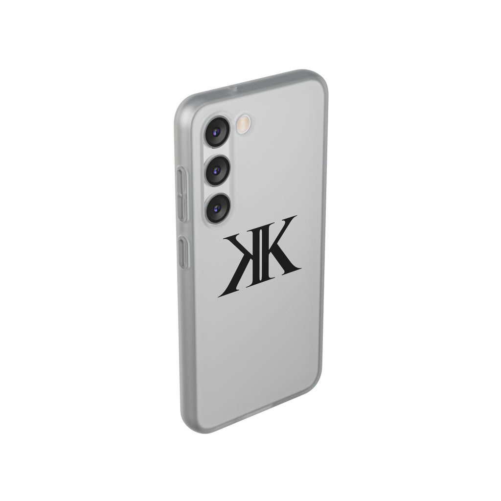 Monogram KK Phone Case — Minimalist Black Logo Flexi Case