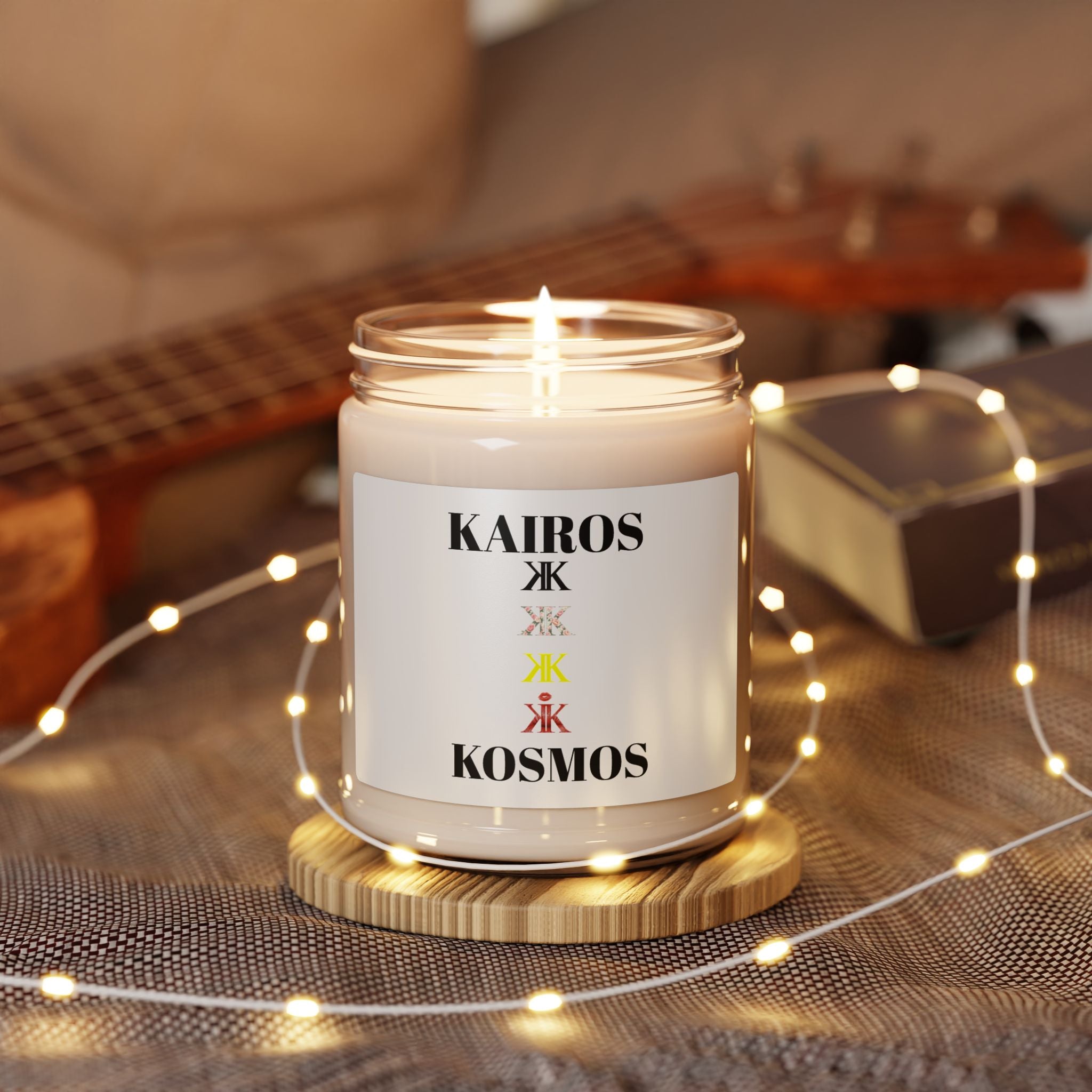 Sigil Collection Soy Candle — Kairos Kosmos Scented 9oz Jar (Minimalist Aromatherapy)