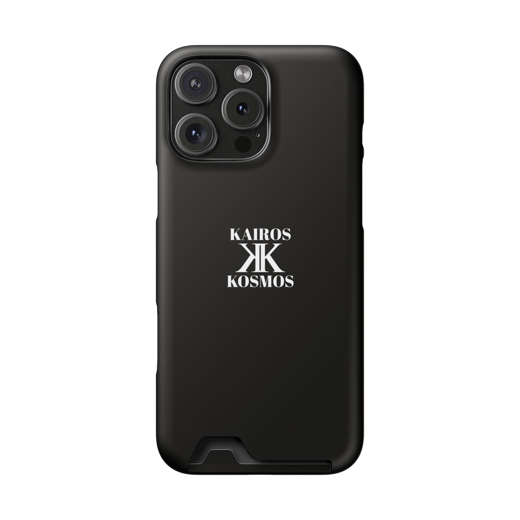 Kairos Kosmos BLACK Cardholder Phone Case — Slim Protective Wallet Case