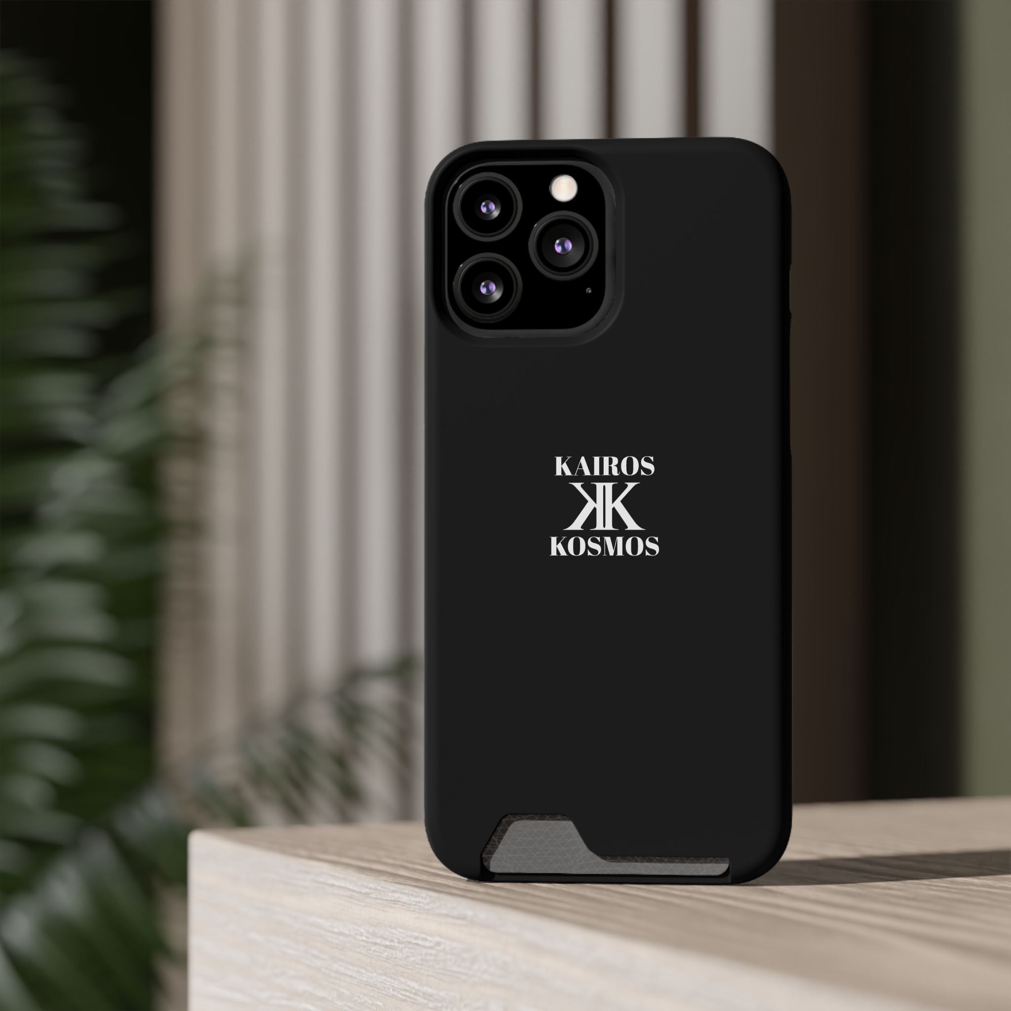 Kairos Kosmos BLACK Cardholder Phone Case — Slim Protective Wallet Case