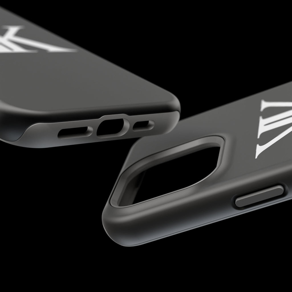 Magnetic Impact-Resistant BLACK Case with Bold KK Monogram