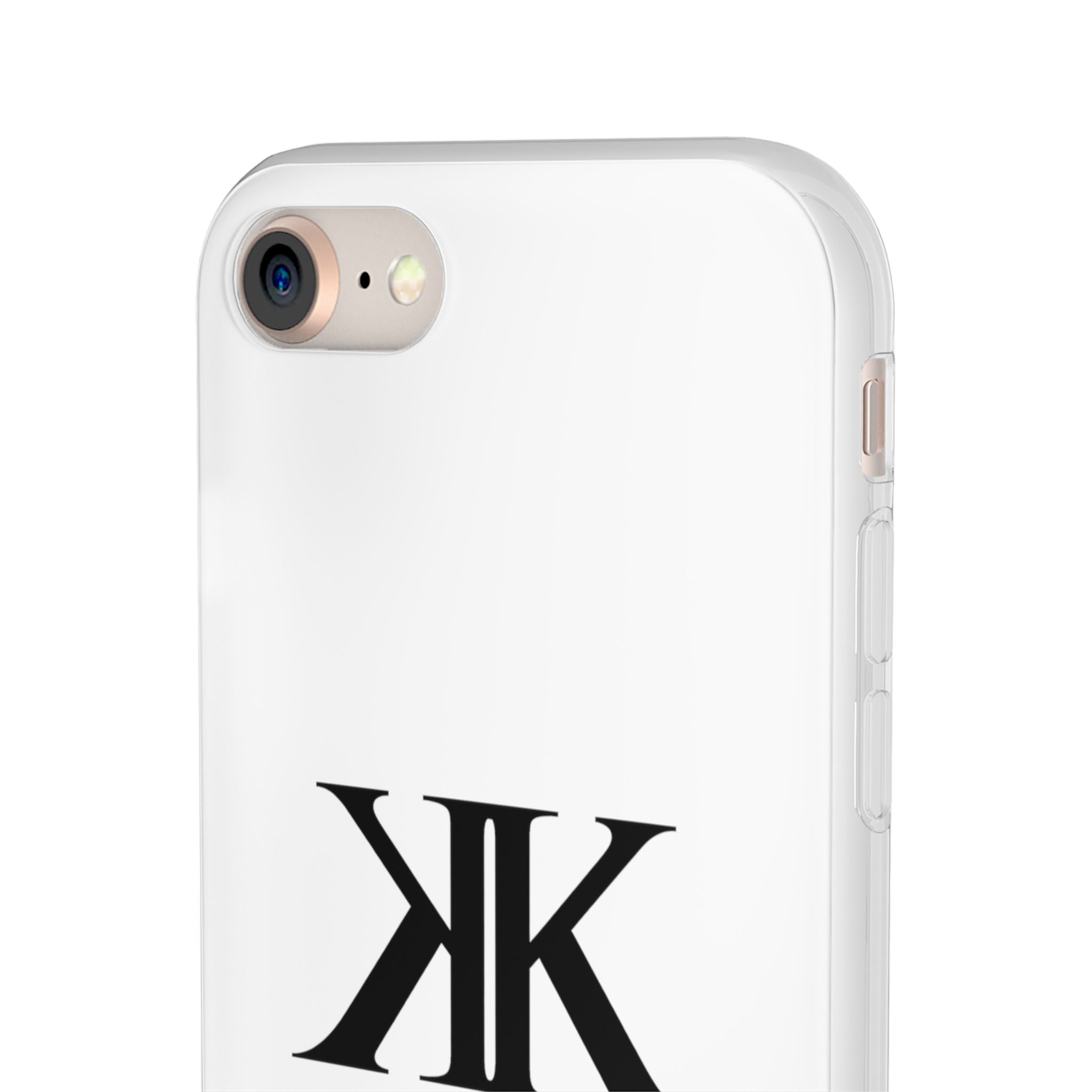 Monogram KK Phone Case — Minimalist Black Logo Flexi Case
