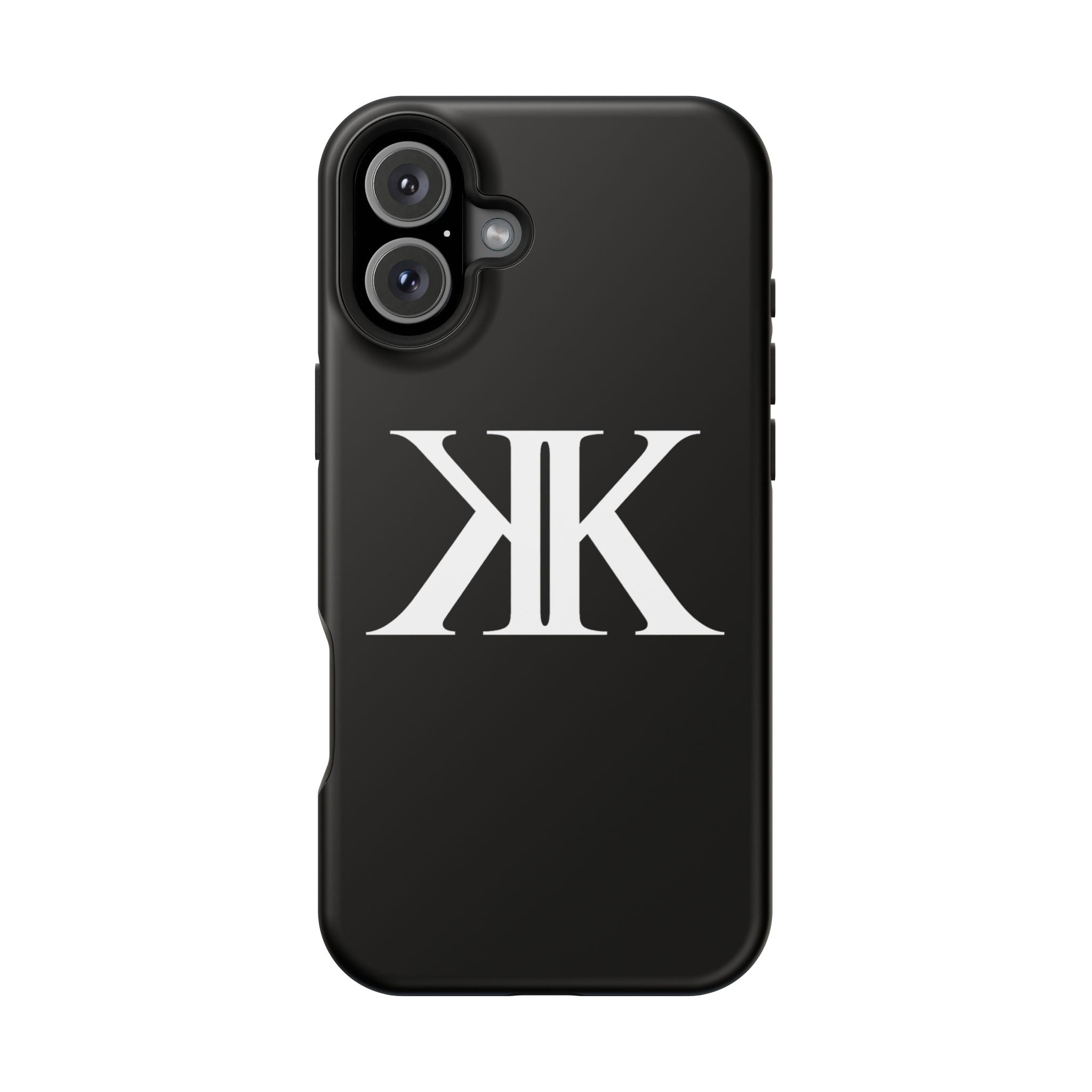 Magnetic Impact-Resistant BLACK Case with Bold KK Monogram