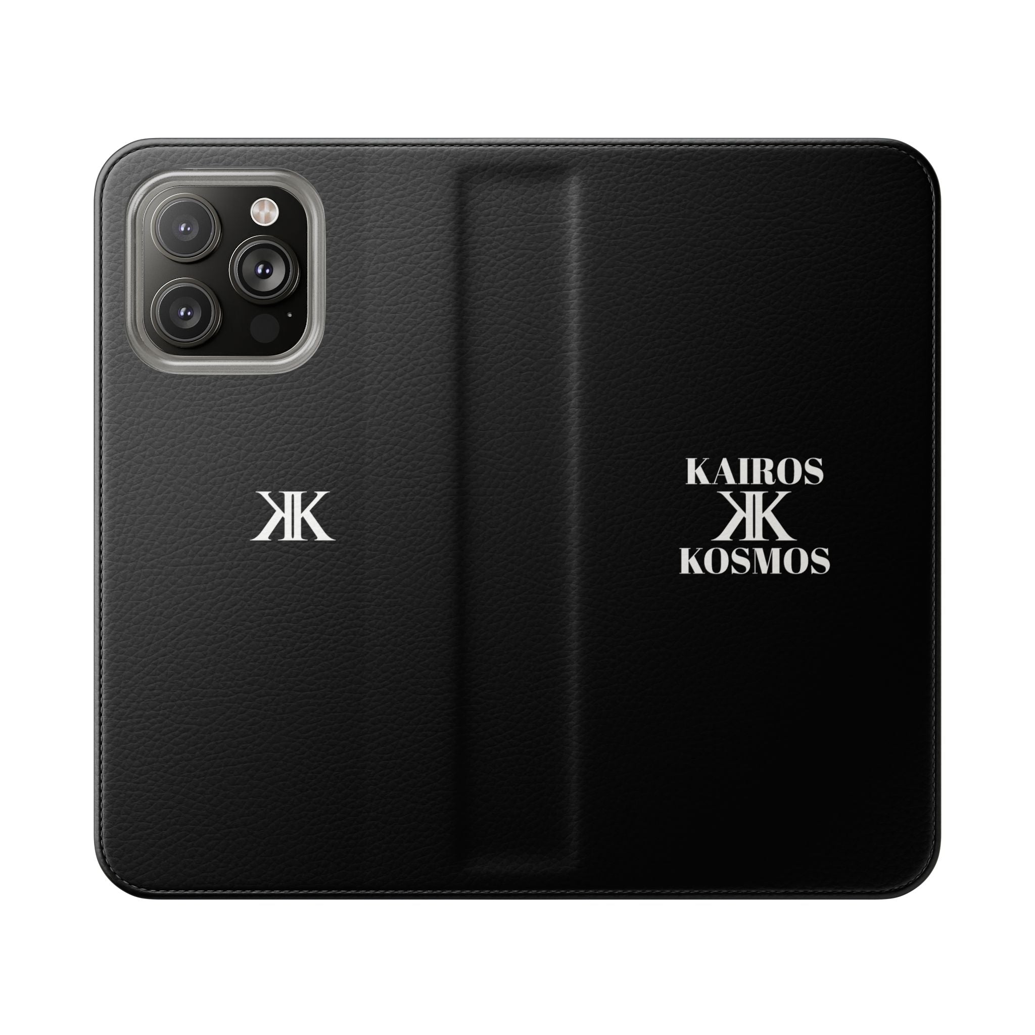 Kairos Kosmos Logo BLACK Flip Phone Case