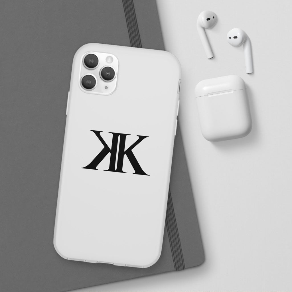 Monogram KK Phone Case — Minimalist Black Logo Flexi Case