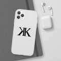 Monogram KK Phone Case — Minimalist Black Logo Flexi Case