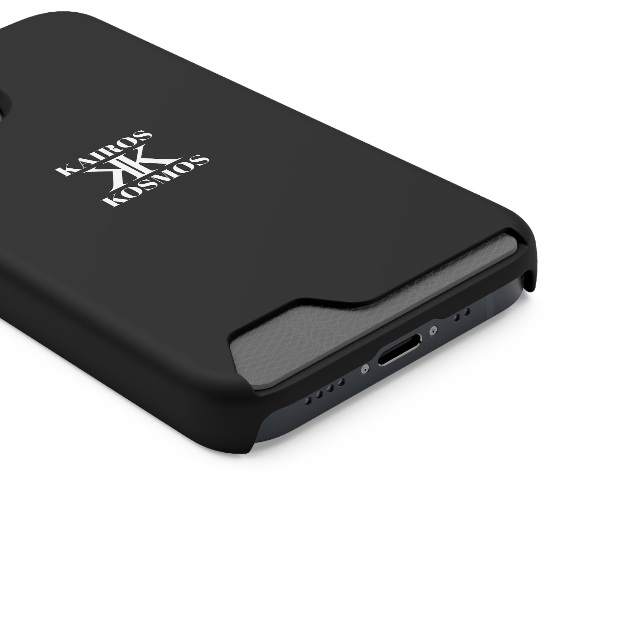 Kairos Kosmos BLACK Cardholder Phone Case — Slim Protective Wallet Case