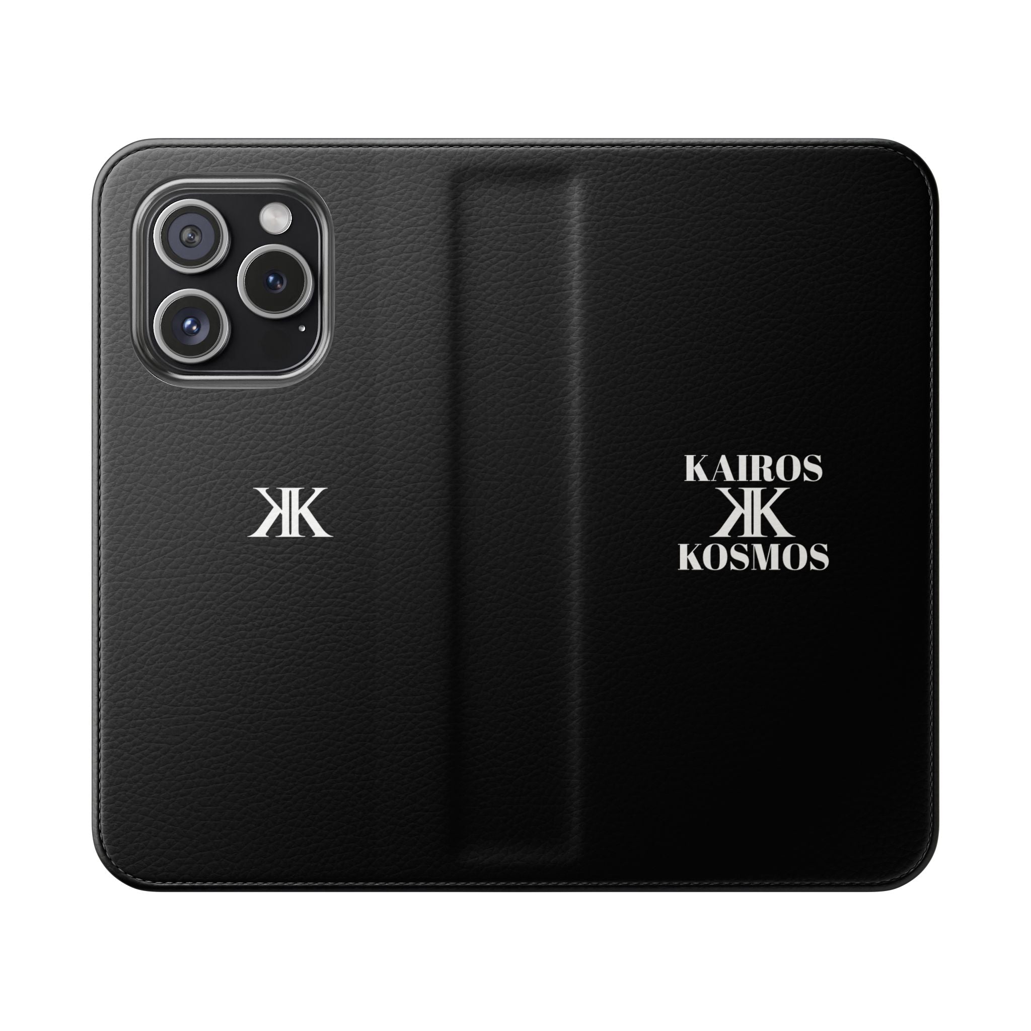 Kairos Kosmos Logo BLACK Flip Phone Case