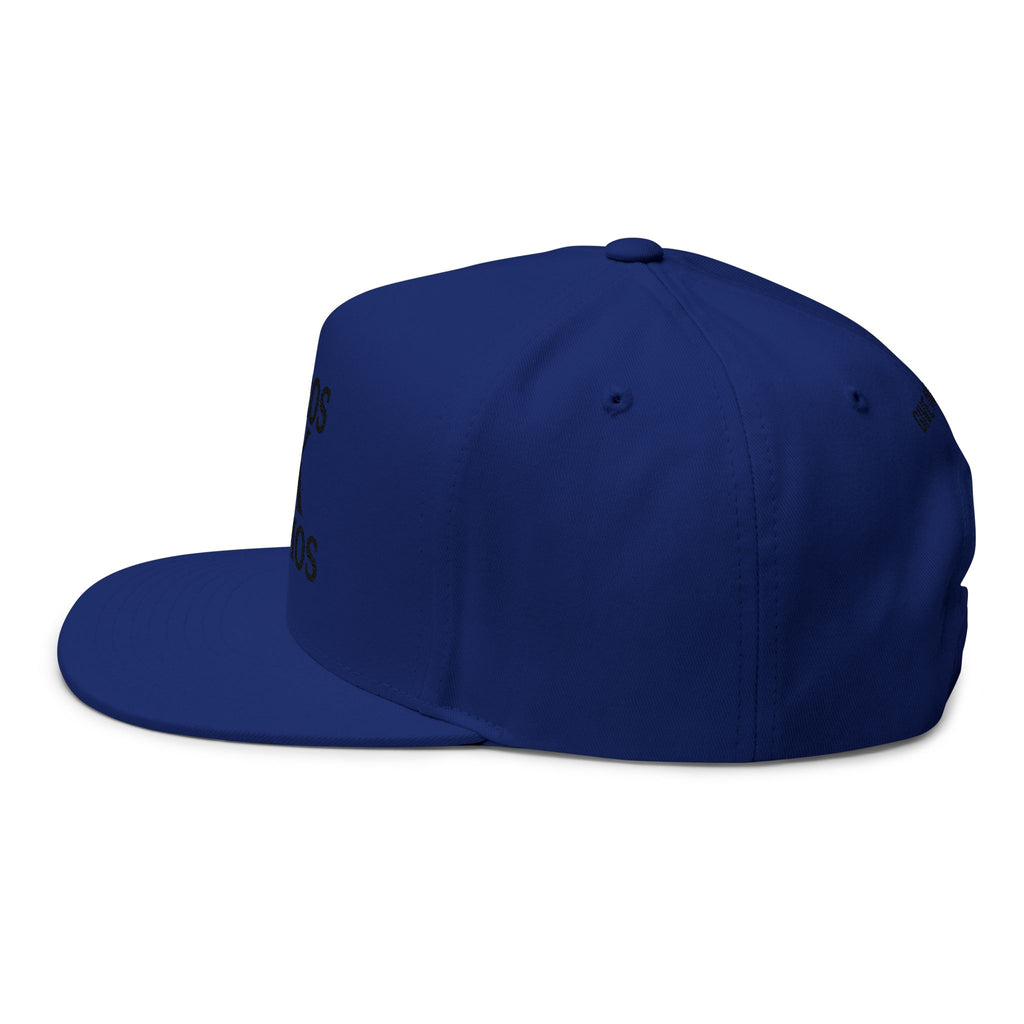 Kairos Kosmos Embroidered Flat Bill Cap — 'Give No Fu*ks' Snapback Hat