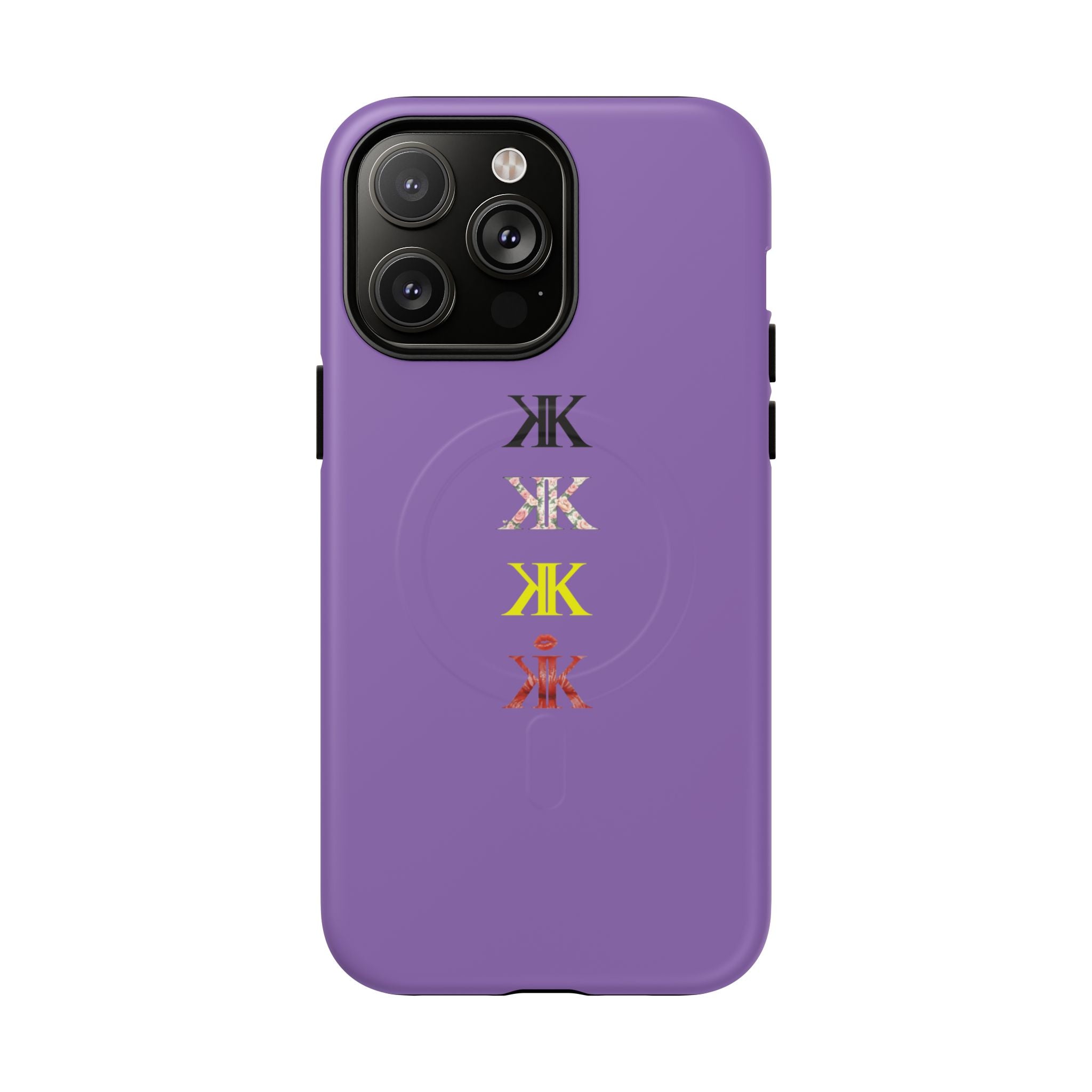 Sigil Collection Light Purple Phone Case — Minimalist Monogram Stack Tough Magnetic Case