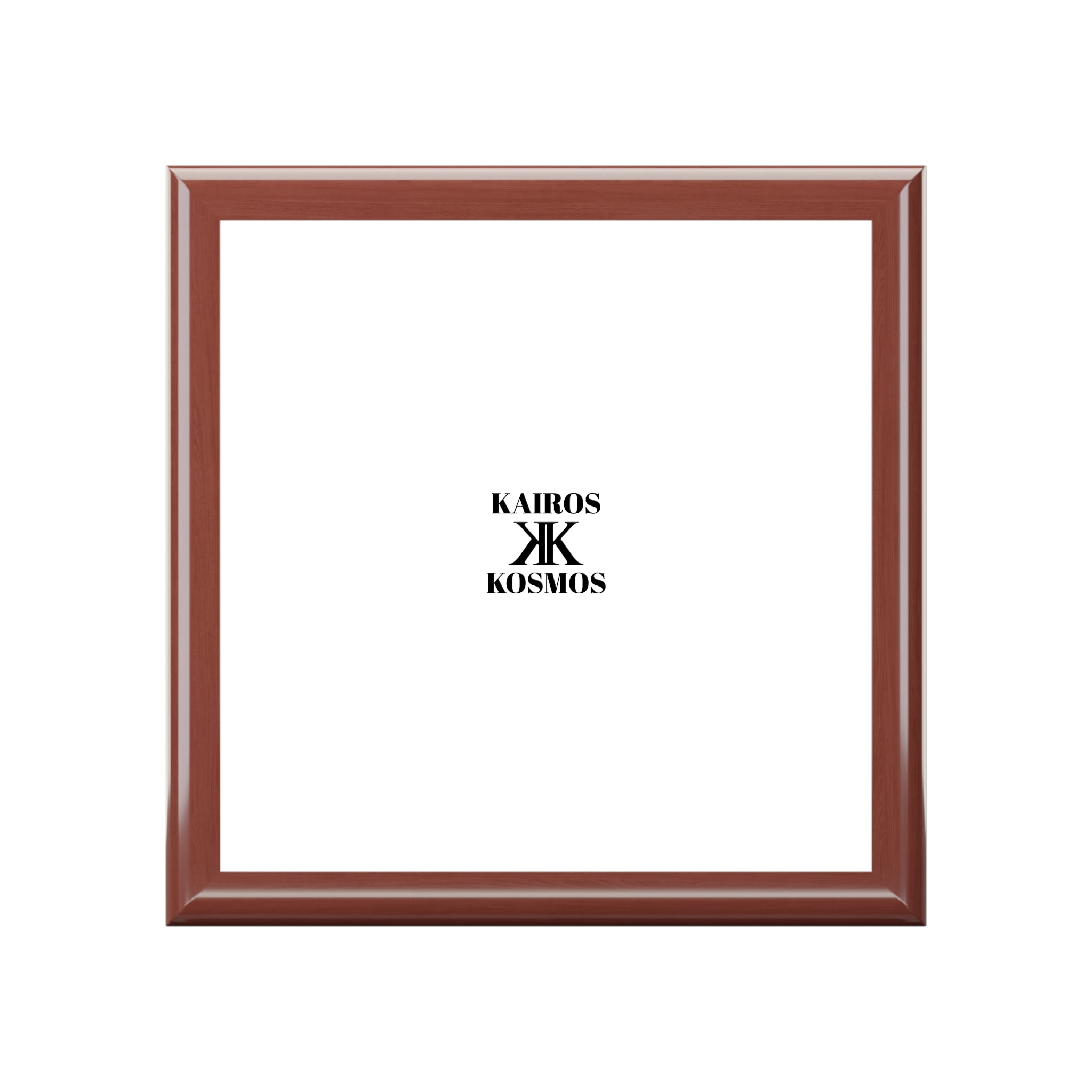 Jewelry Box with Minimalist 'KAIROS KOSMOS' Logo