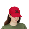 Kairos Kosmos RED Embroidered Cap — "Give No F**ks" Back Text