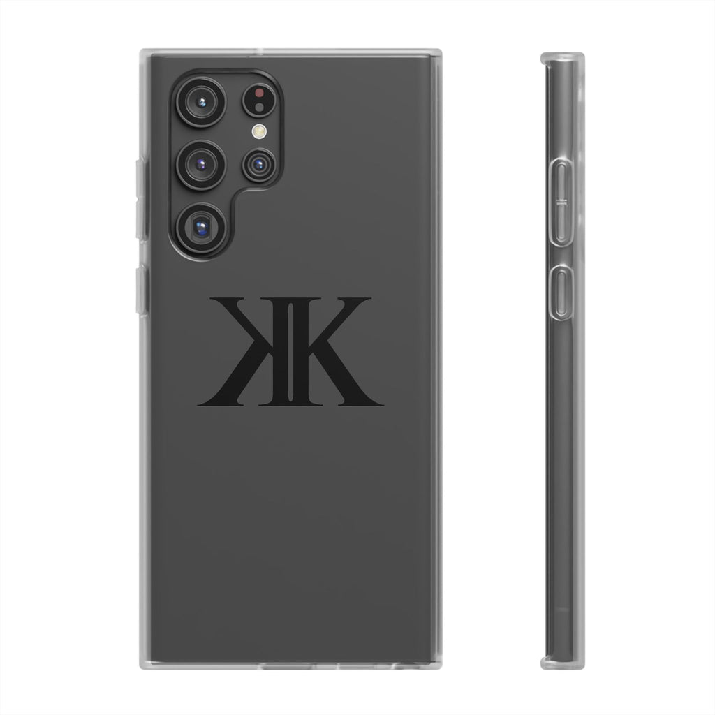 Monogram KK Phone Case — Minimalist Black Logo Flexi Case