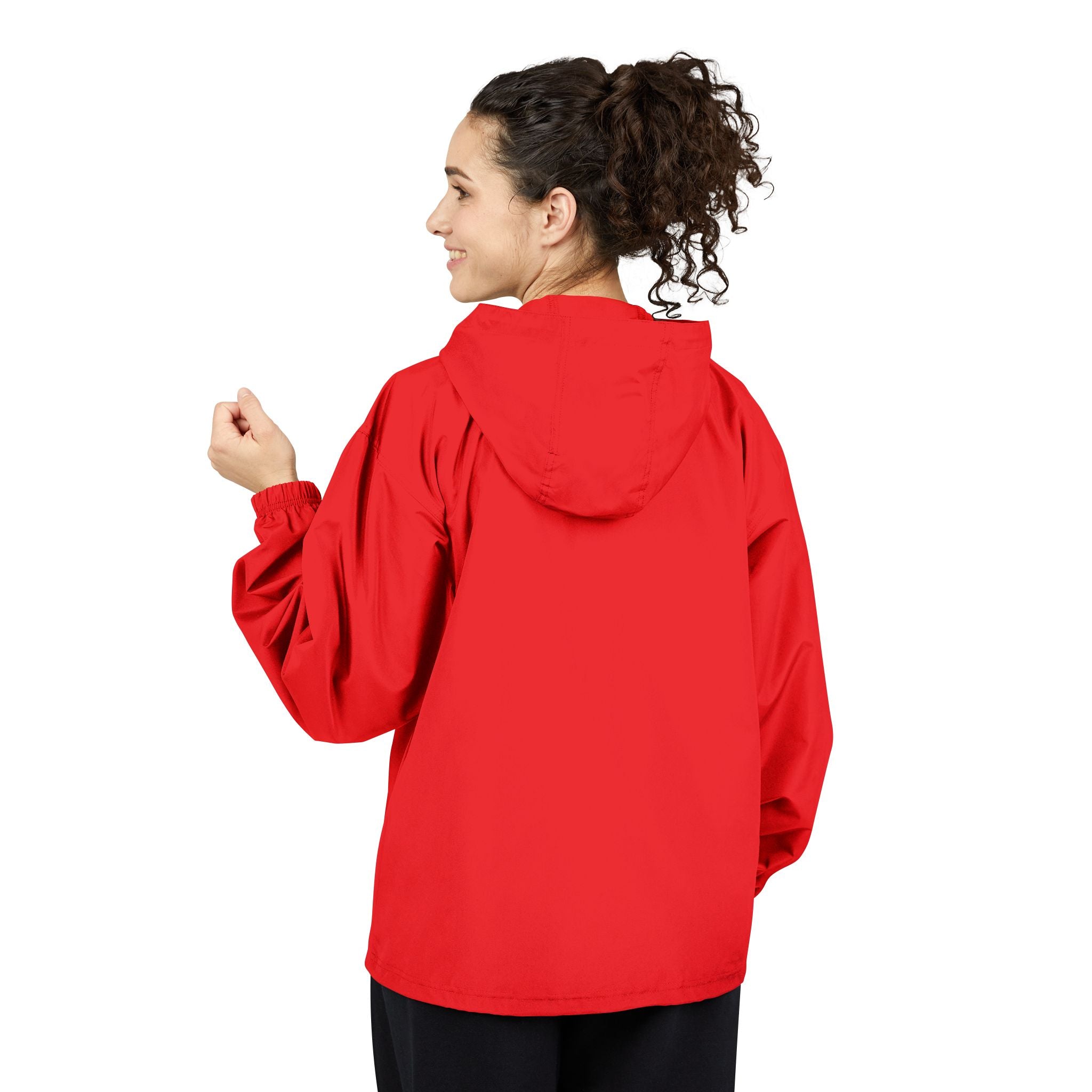 Champion® Packable Anorak Jacket RED — Lightweight Hooded Windbreaker for Travel & Outdoor