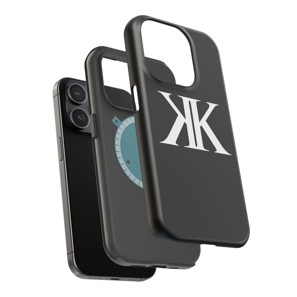 Magnetic Impact-Resistant BLACK Case with Bold KK Monogram