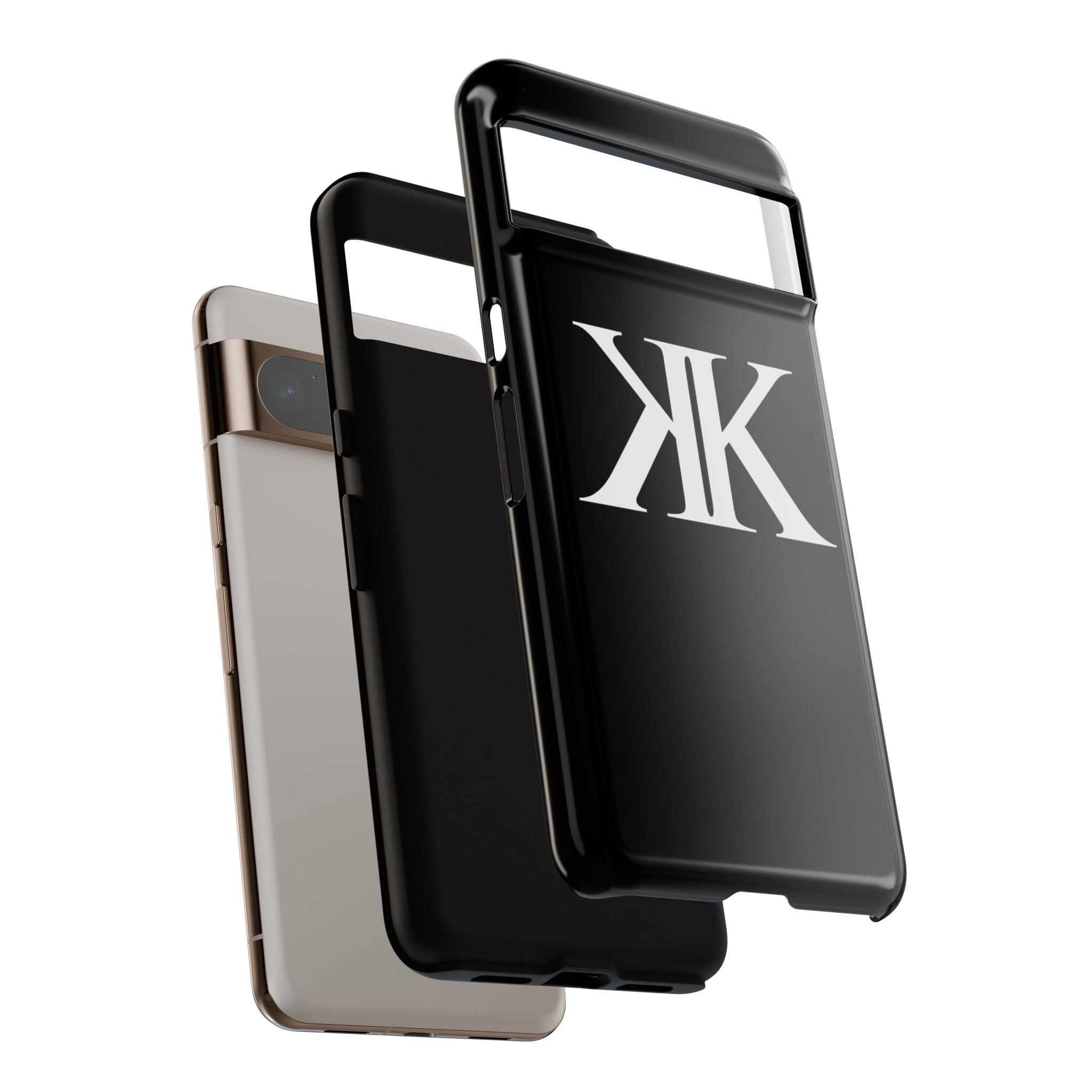 Monogram KK Phone Case BLACK — Tough Protective iPhone Cover
