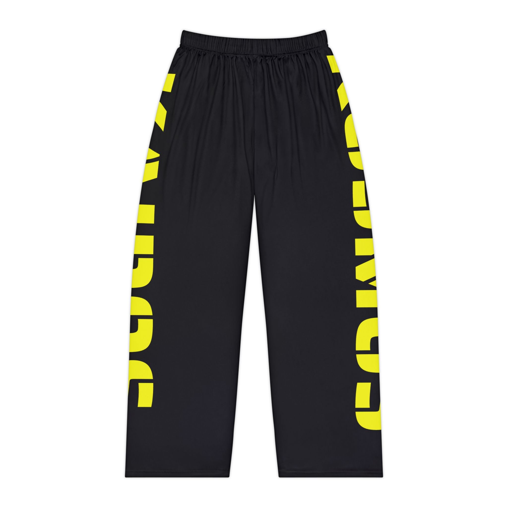 Pajama Pants BLACK — Relaxed Women's Loungewear with Bold Side Logo