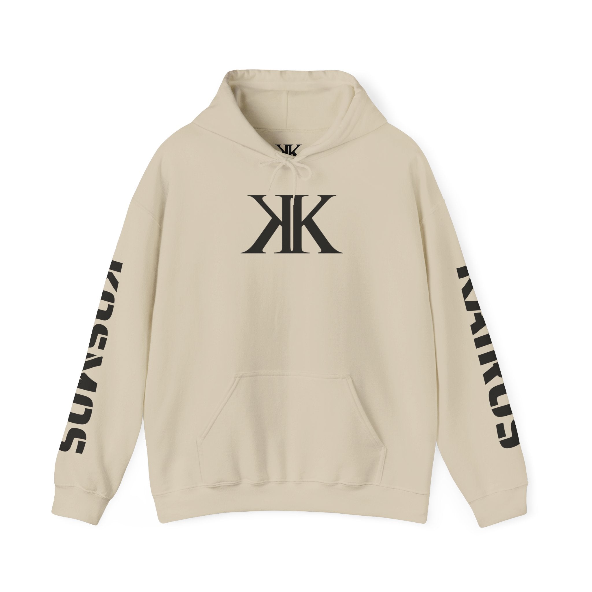 KAIROS KOSMOS Logo Hoodie — Minimalist Black Emblem Pullover