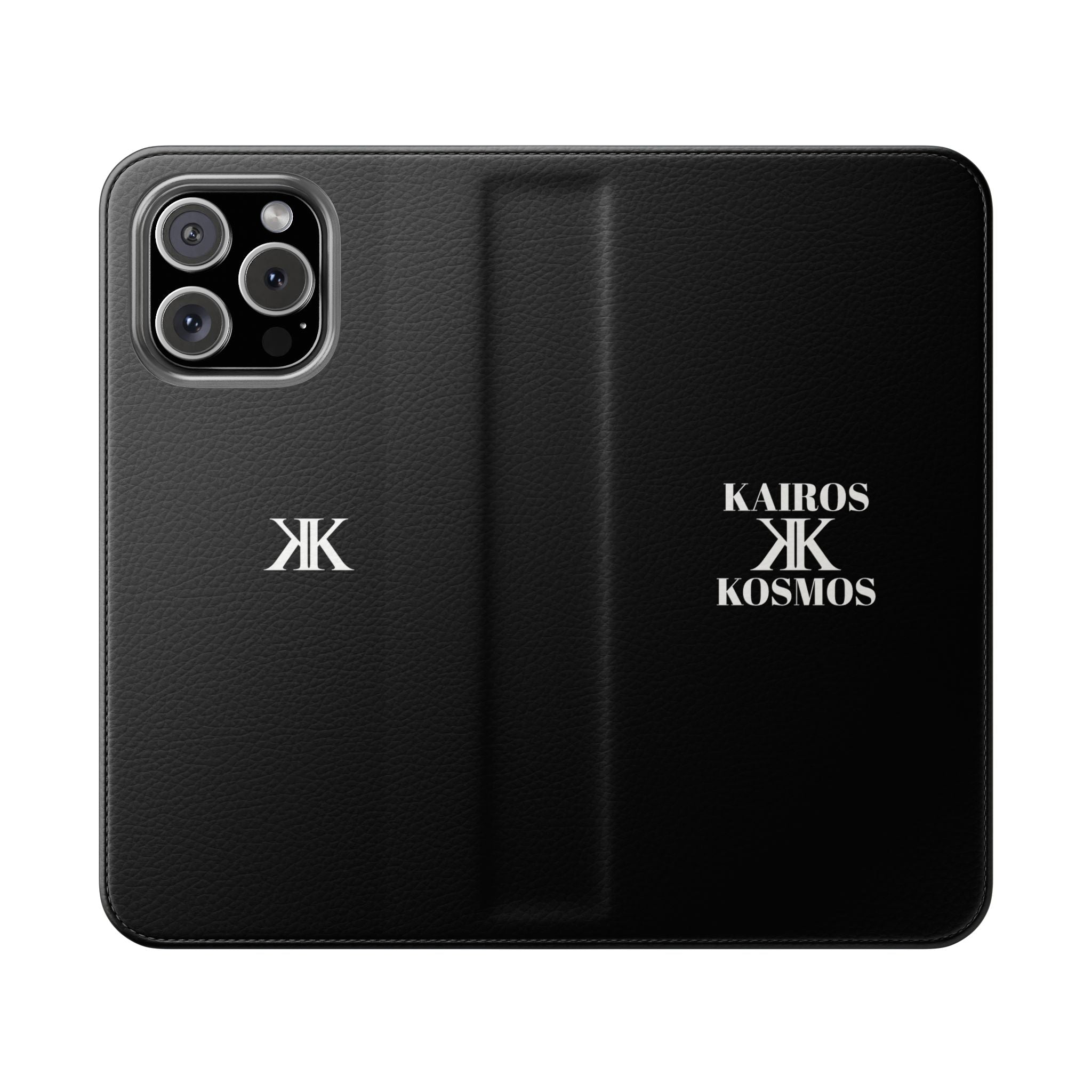 Kairos Kosmos Logo BLACK Flip Phone Case