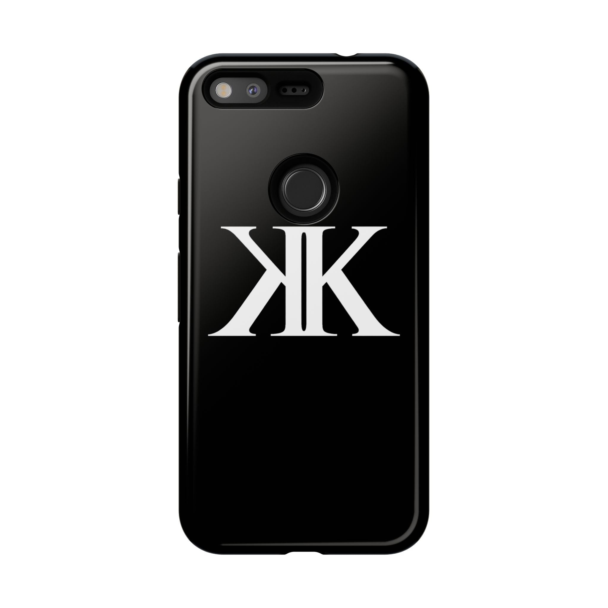 Monogram KK Phone Case BLACK — Tough Protective iPhone Cover