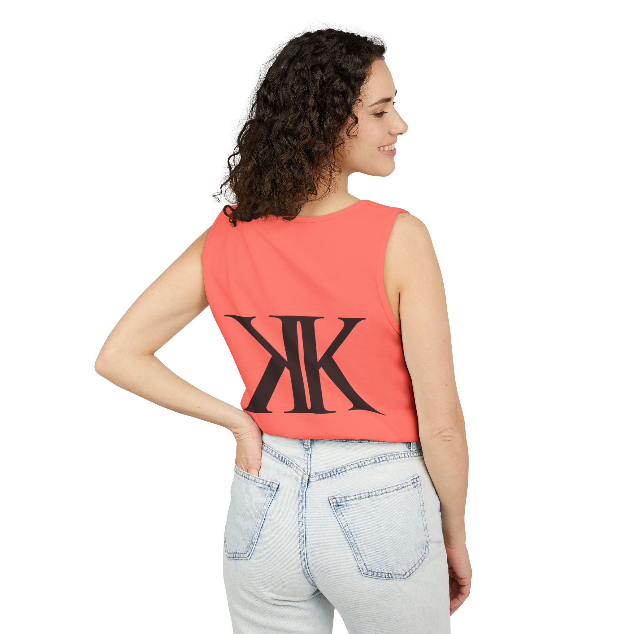 KK Monogram Tank Top — Minimalist Logo Graphic Tank
